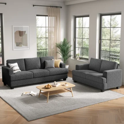 Linen Sofa Living Room Set